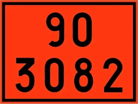 Placa Número ONU 90 3082